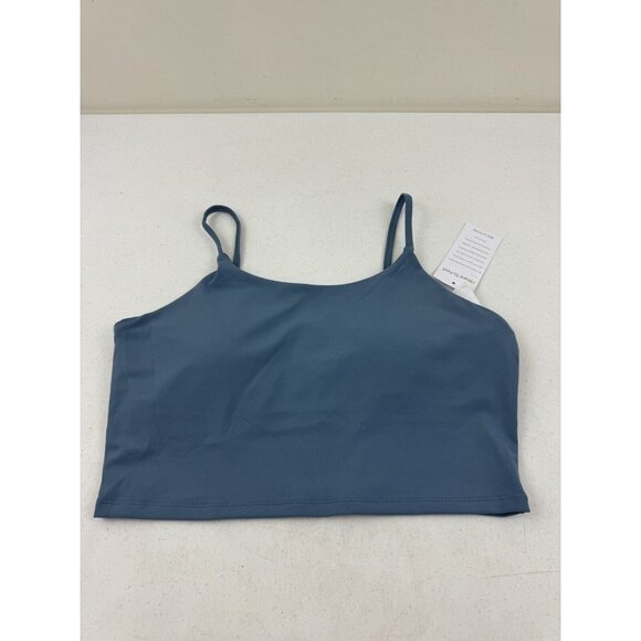 I Want to Feel Relaxed Other - Women's "I Want To Feel Relaxed Gatsby Blue Sports Bra Size 12 New